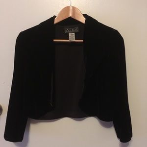 Alex Evenings black velvet shrug